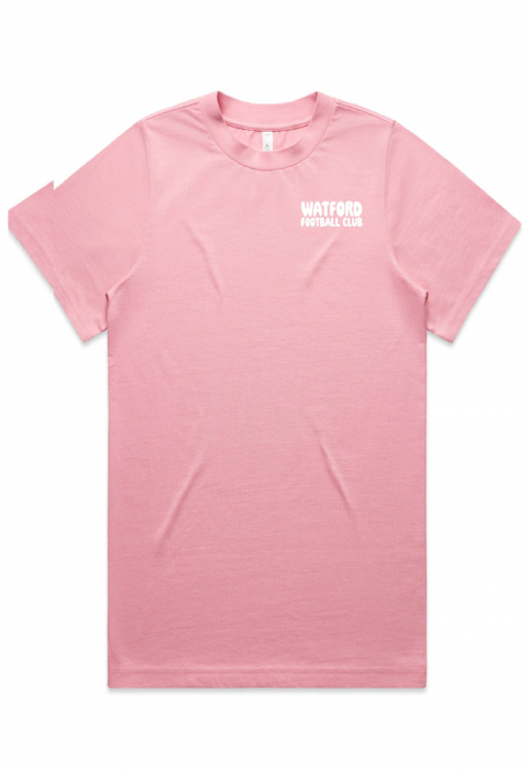 WOMENS PINK BACK PRINT TEE