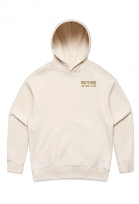 WOMENS OVER SIZED ECRU BACK PRINT HOODIE