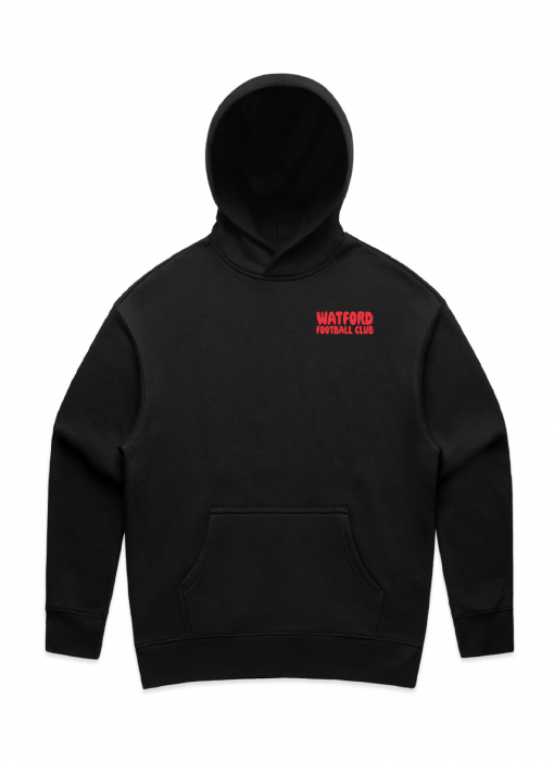 WOMENS OVER SIZED BLACK BACK PRINT HOODIE