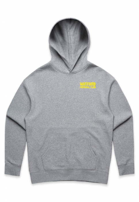 WOMENS OVER SIZED GREY BACK PRINT HOODIE