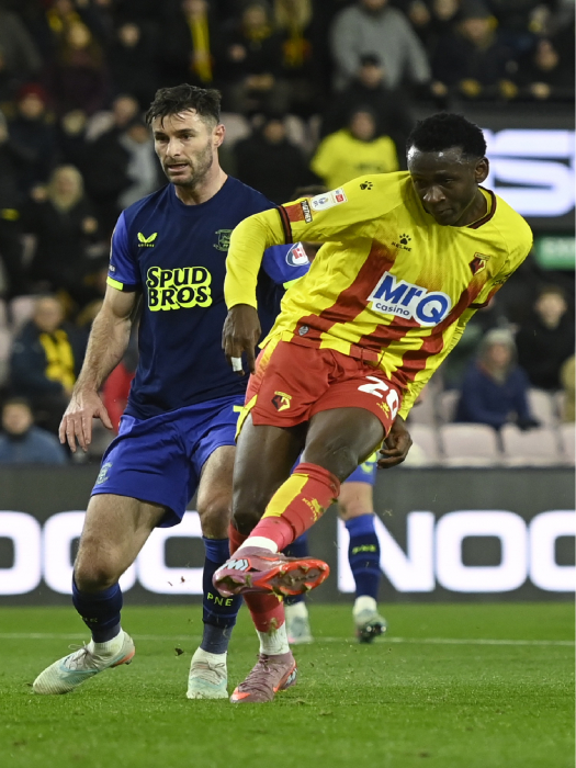 DOUMBIA MATCH WORN & SIGND HOME SHIRT V PRESTON