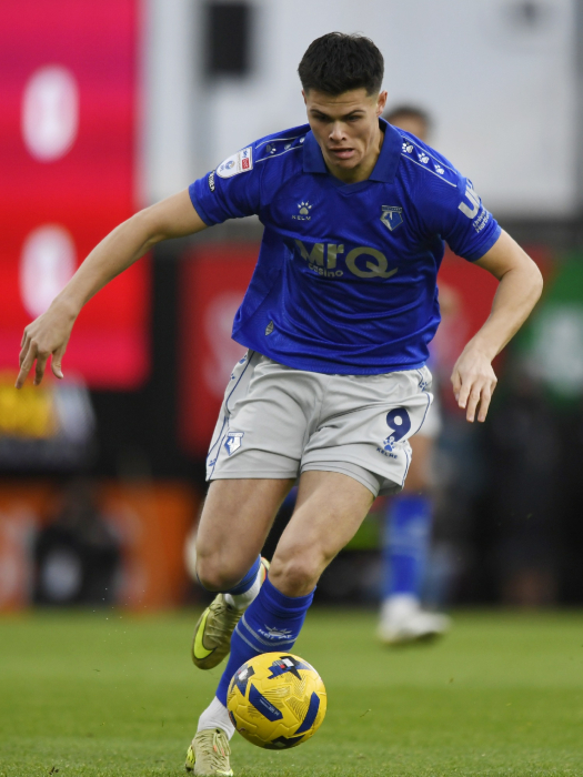 KJERRUMGAARD WORN & SIGNED THIRD SHIRT V WREXHAM