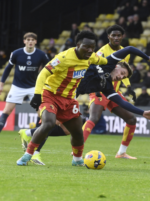 IRANKUNDA WORN & SIGNED HOME SHIRT V MILLWALL