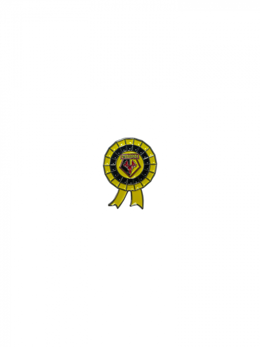 ROSETTE CREST ENAMEL PIN BADGE