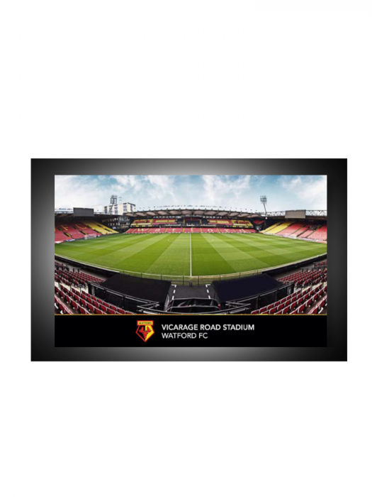 6 X 8 VICARAGE ROAD STADIUM TEMPERED GLASS FRAME