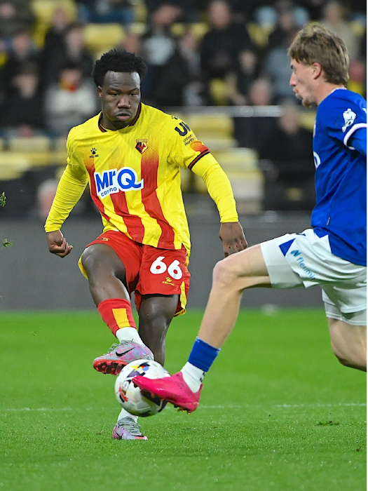 IRANKUNDA WORN & SIGNED HOME SHIRT V IPSWICH
