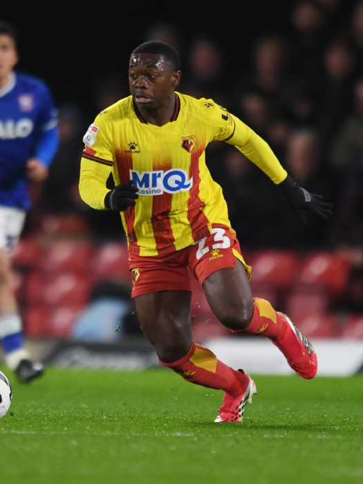N.MENDY WORN & SIGNED HOME SHIRT V IPSWICH
