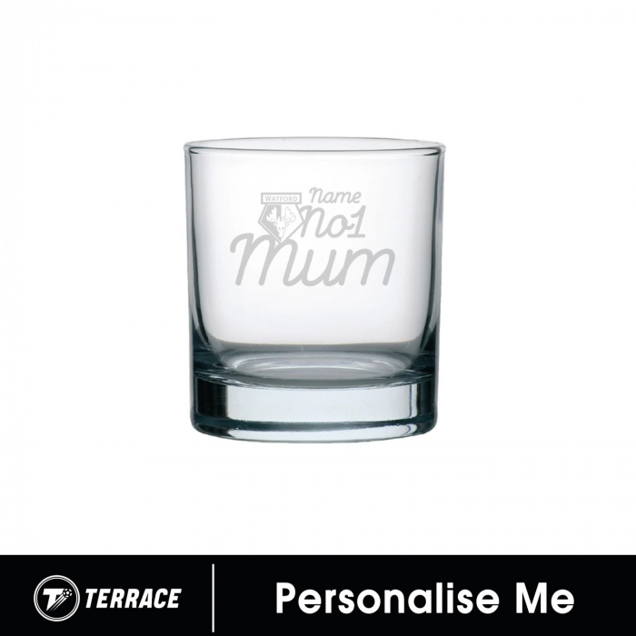 PERSONALISED ENGRAVED NO1 MUM WHISKEY GLASS