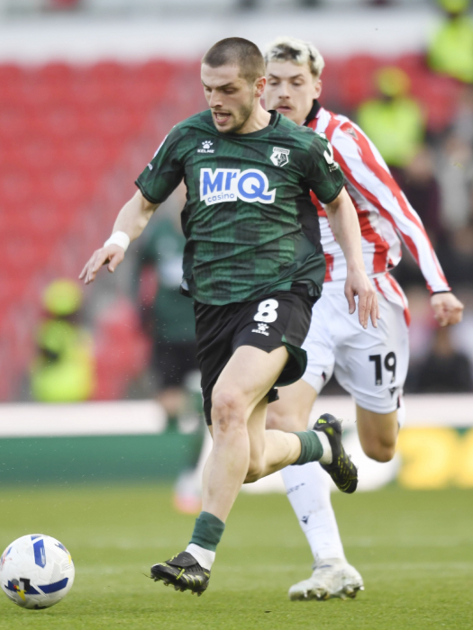 CHAKVETADZE MATCH WORN & SIGNED AWAY SHIRT V STOKE