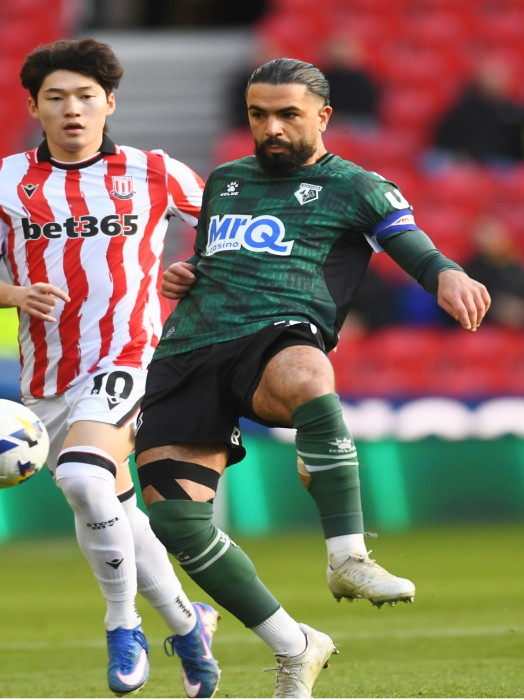 LOUZA MATCH WORN & SIGNED AWAY SHIRT V STOKE